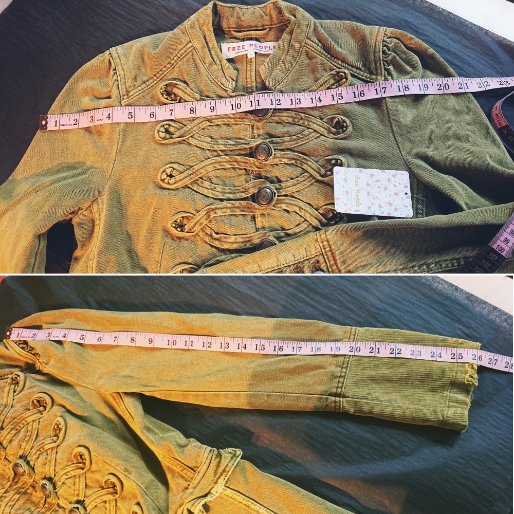 Free People Seamed and Structured Denim Jacket - Picture 12 of 12